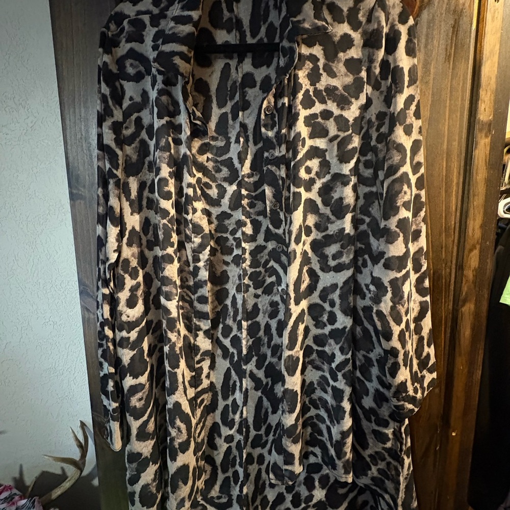 Leopard Print Blouse